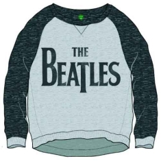 The Beatles - Drop T Logo Lady Grey/Char Sw  