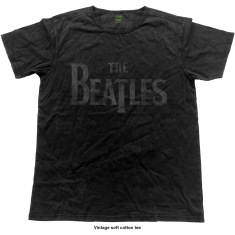 The Beatles - Vtge Logo Uni Bl   