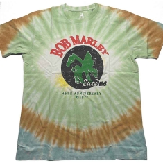 Bob Marley - 45Th Anniversary Uni Green Dip-Dye   