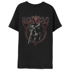 Bon Jovi - Triangle Overlap Uni Bl   