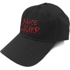 Alice Cooper - Dripping Logo Bl Baseball C
