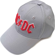 Acdc - Red Logo Grey Baseball C