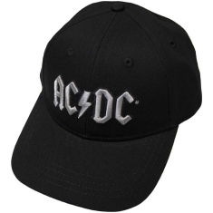 Acdc - Silver Logo Bl Baseball C
