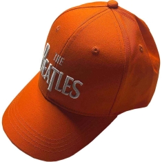 The Beatles - White Drop T Logo Orange Baseball C