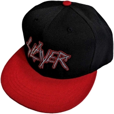 Slayer - Dripping Logo Outline Red/Bl Snapback C