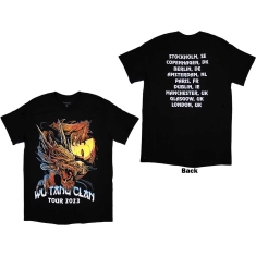 Wu-Tang Clan - Tour '23 Dragon Back Print Uni Bl   