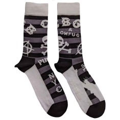 Cbgb - Logos Striped Uni Bl Socks (Eu 40-45)