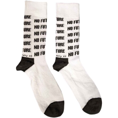 Sex Pistols - No Future Uni Wht Socks (Eu 40-45)