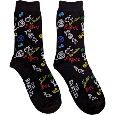 The Beatles - Love Uni Drk Blue Socks:7