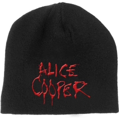 Alice Cooper - Dripping Logo Bl Beanie H