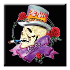 Poison - Skull Logo Magnet