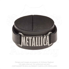 Metallica - Logo Leather Wriststrap