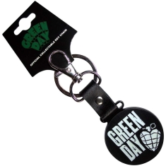 Green Day - Stacked Logo & Grenade Circle Keychain