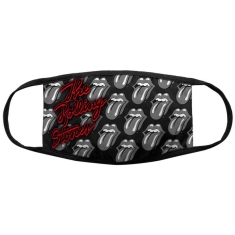Rolling Stones - B&W Tongues Bl Face Mask