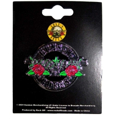 Guns N Roses - Silver Circle Logo Pin Badge