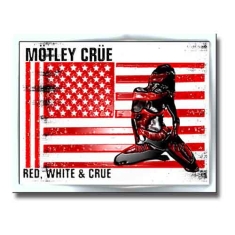Motley Crue - Red White & Crue Logo Pin Badge