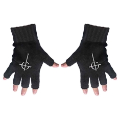 Ghost - Cross Fingerless Gloves