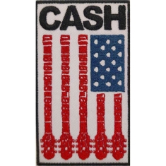 Johnny Cash - Flag Woven Patch
