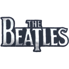 The Beatles - Silver Drop T Logo Die-Cut Patch