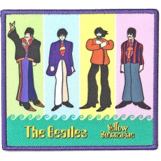 The Beatles - Band In Stripes Woven Patch