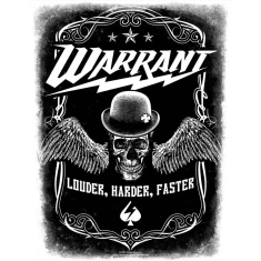 Warrant - Louder Harder Faster Back Patch