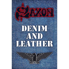 Saxon - Denim & Leather Textile Poster