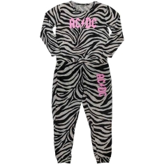 Ac/Dc - Logo Lady Bl/Wht Pyjamas: