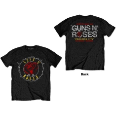 Guns N Roses - Rose Circle Paradise City Uni Bl    S