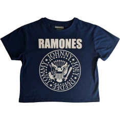 Ramones - Presidential Seal Lady Denim Crop Top: 
