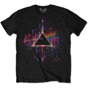 Pink Floyd - Dsotm Pink Splatter Uni Bl T-Shirt
