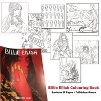 Eilish Billie - Målarbok (Innehåller 20 Teckningar)