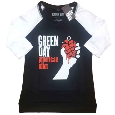 Green Day - American Idiot Lady Bl/Wht Raglan  (3XL)