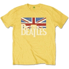 The Beatles - Drop T Logo & Vint Flag Boys Yell