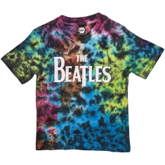 The Beatles - Drop T Logo Boys T-Shirt Grey Dip-Dye