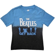 The Beatles - Get Back Boys T-Shirt Blue Dip-Dye