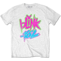 Blink-182 - Neon Logo Boys T-Shirt Wht