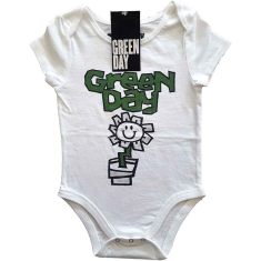 Green Day - Flower Pot Toddler Wht Babygrow