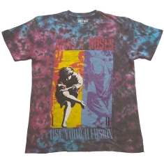 Guns N Roses - Use Your Illusion Boys T-Shirt Blue Dip-