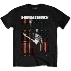 Jimi Hendrix - Peace Flag Boys T-Shirt Bl