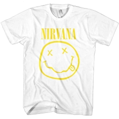 Nirvana - Nirvana Yellow Happy Face Boys Wht   34