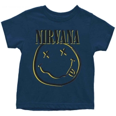 Nirvana - Happy Face Toddler T-Shirt Navy