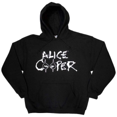 Alice Cooper - Eyes Logo Uni Bl Hoodie