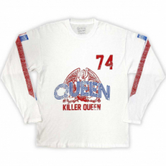 Queen - Killer Queen 74 Wht Longsleeve 