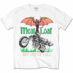 Meat Loaf - Bat Out Of Hell Wht T-Shirt