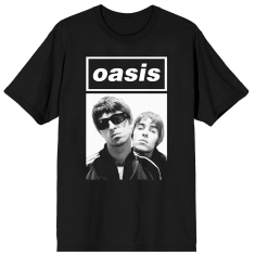 Oasis - Noel & Liam Boxed Photo Uni Bl T-Shirt