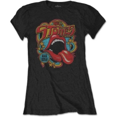 Rolling Stones - Retro 70S Vibe Lady Bl T-Shirt  (M)