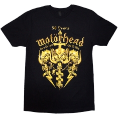 Motorhead - 50 Years Swords & Warpig Uni Bl T-Shirt