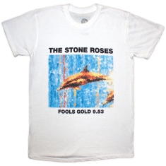 Stone Roses - Fools Gold Uni Wht T-Shirt