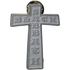 Black Sabbath - Cross Pin Badge