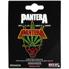 Pantera - Leaf Skull Pin Badge